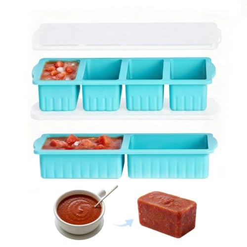 Lidded Freezer Trays — Blue